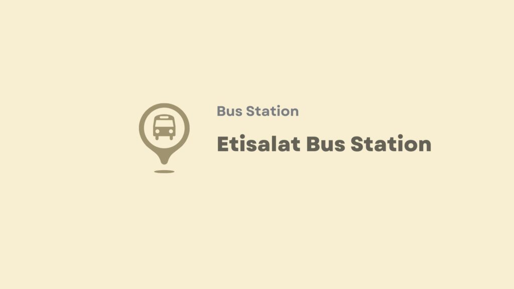 Cover Etisalat Bus Stn