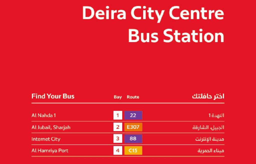 Deira City Centre Bus Stn Bus Route