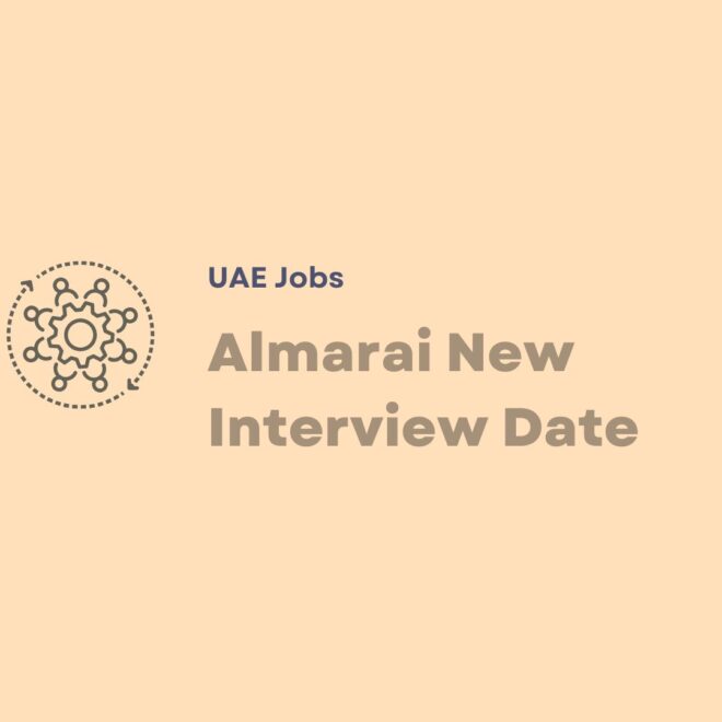 Almarai New Interview Date