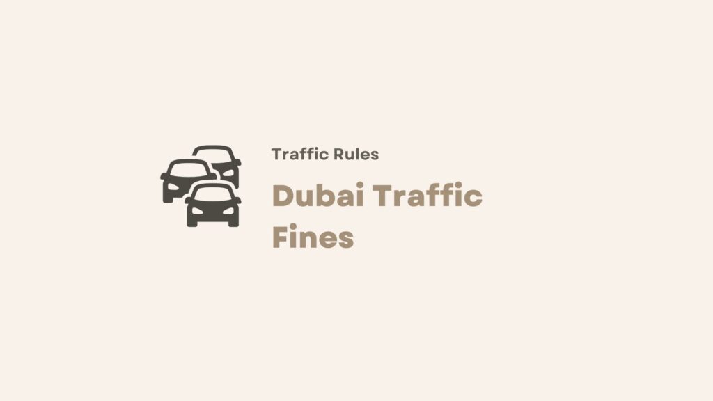 Cover Dubai Traffic Fines